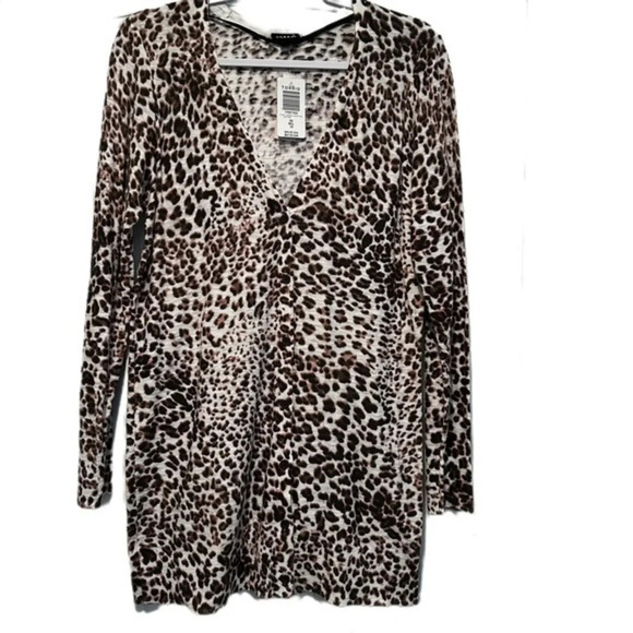Torrid Women's M/L Animal print lightweight Button Cardigan NWT - Picture 1 of 7